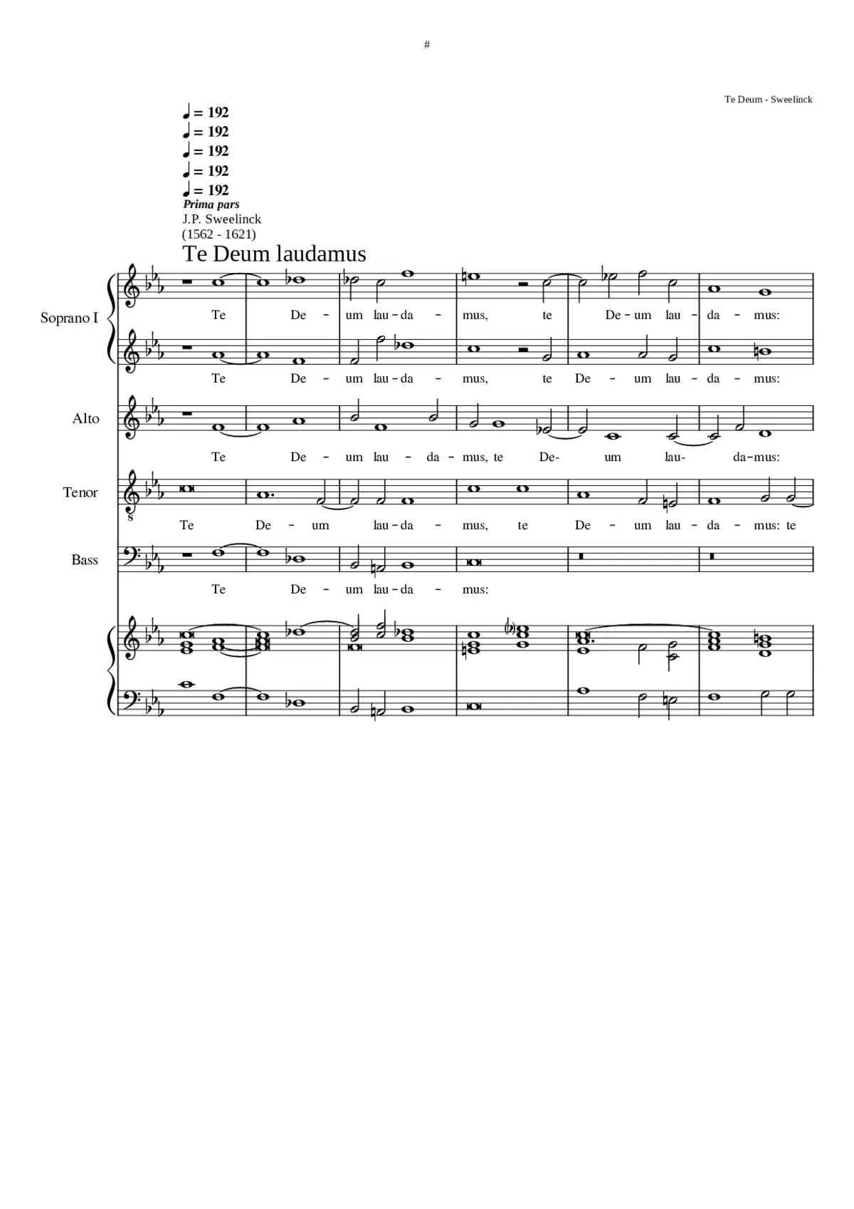 Te Deum laudamus - Page 1