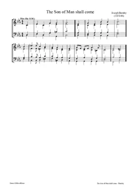 The Son of Man shall come