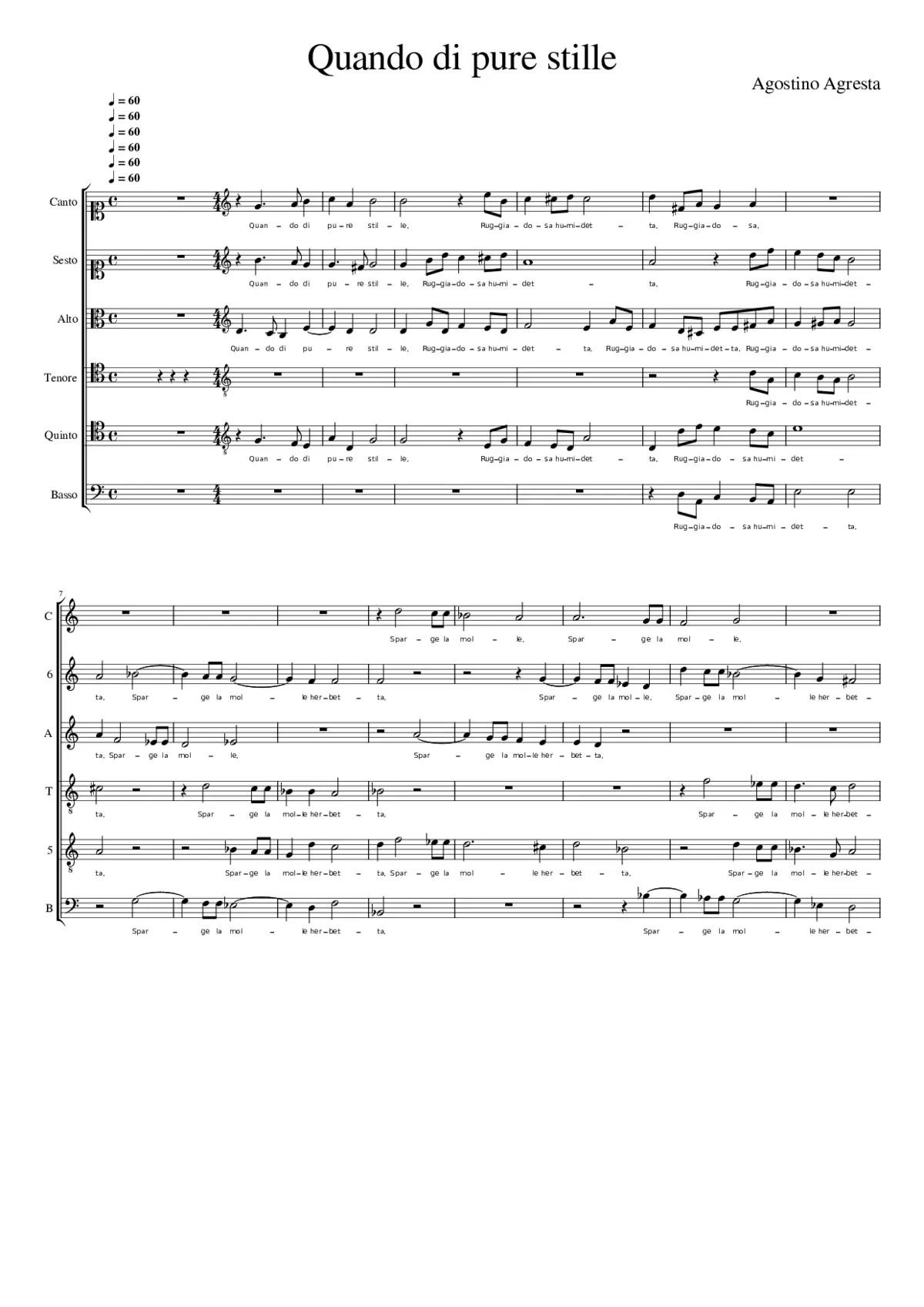 Quando di pure stille - Page 1