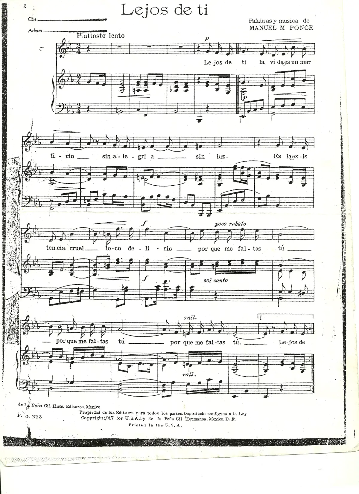 Lejos de ti - Page 1