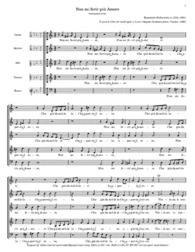 Non mi ferir piu amore