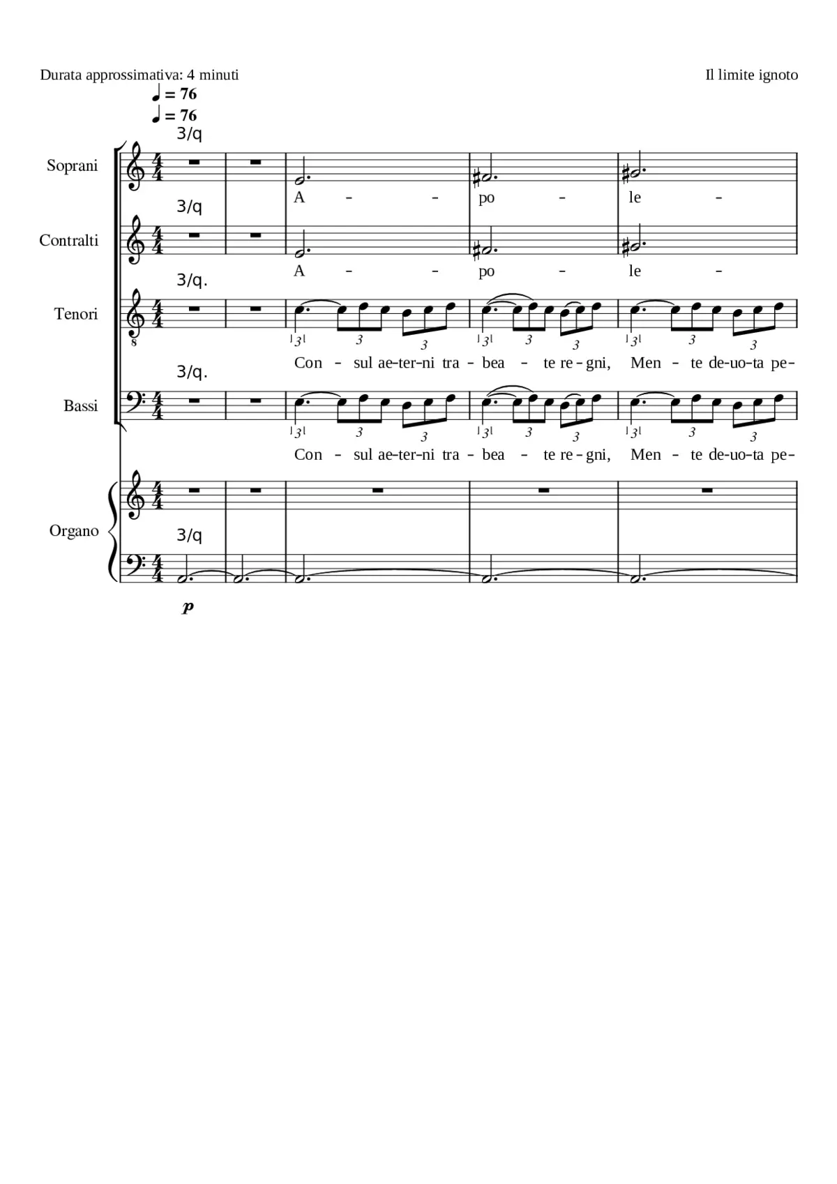 Inno a Santo Apollinare - Page 1