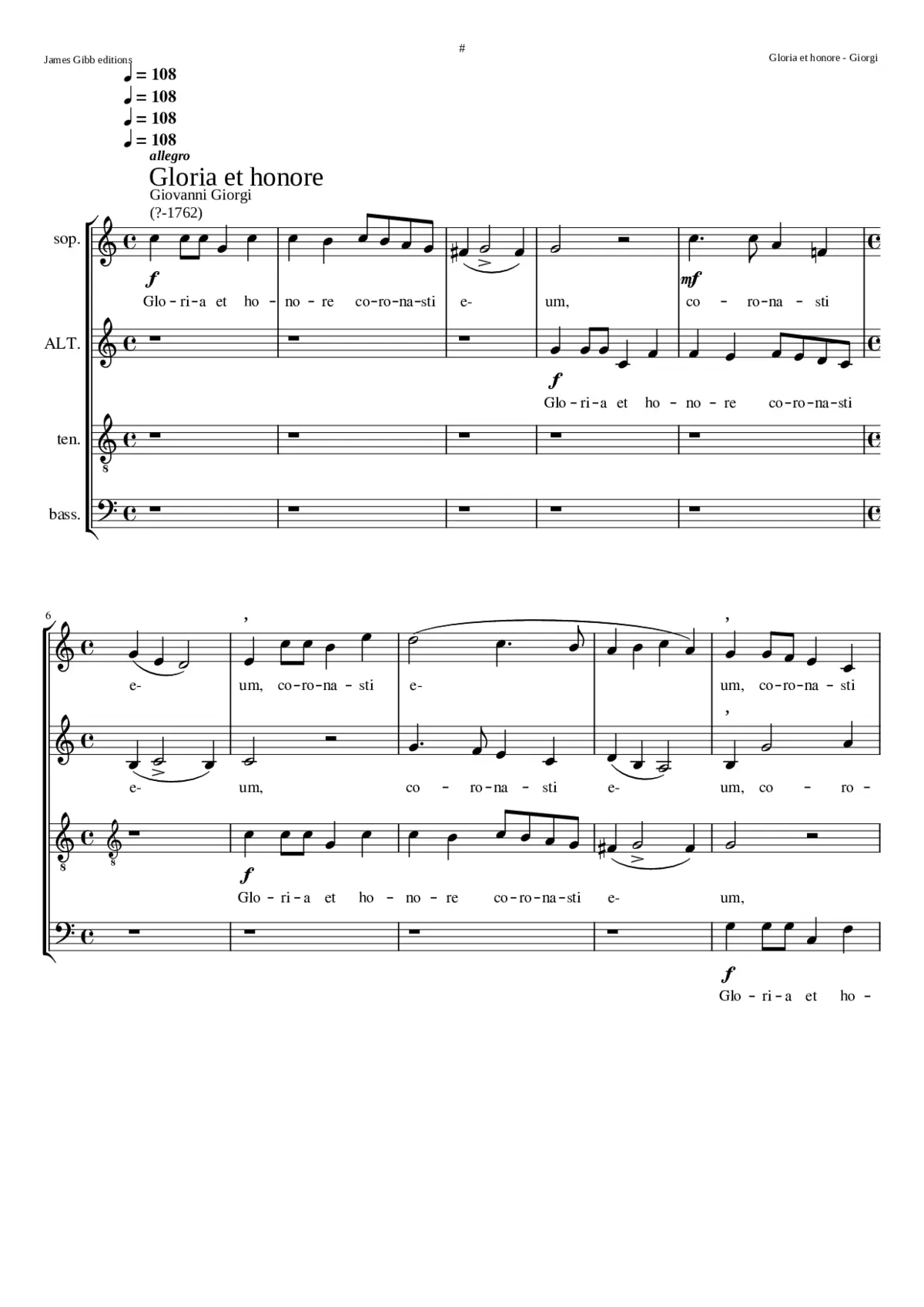 Gloria et honore - Page 1