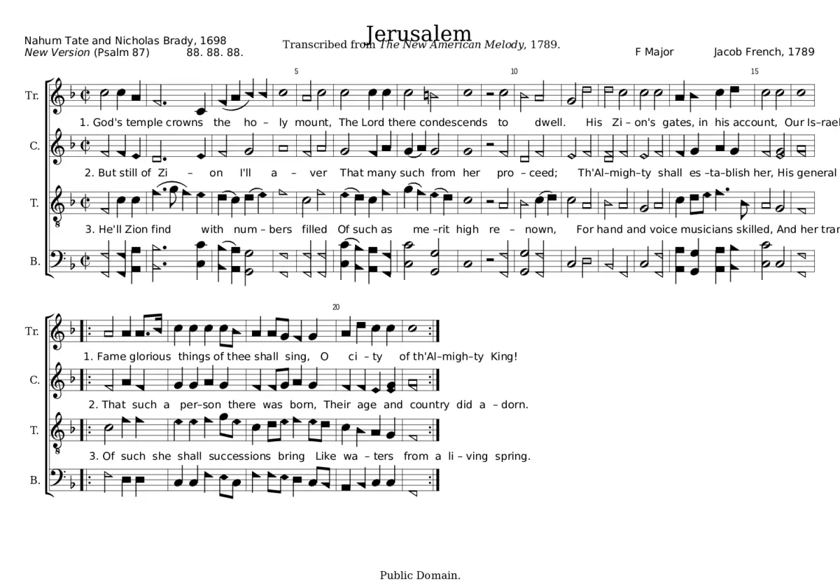 Jerusalem - Jacob French - Page 1