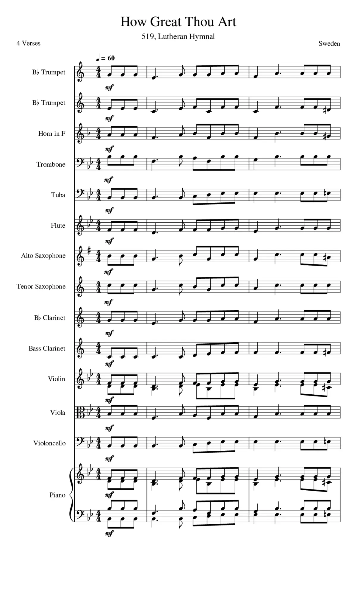 How Great Thou Art - Page 1