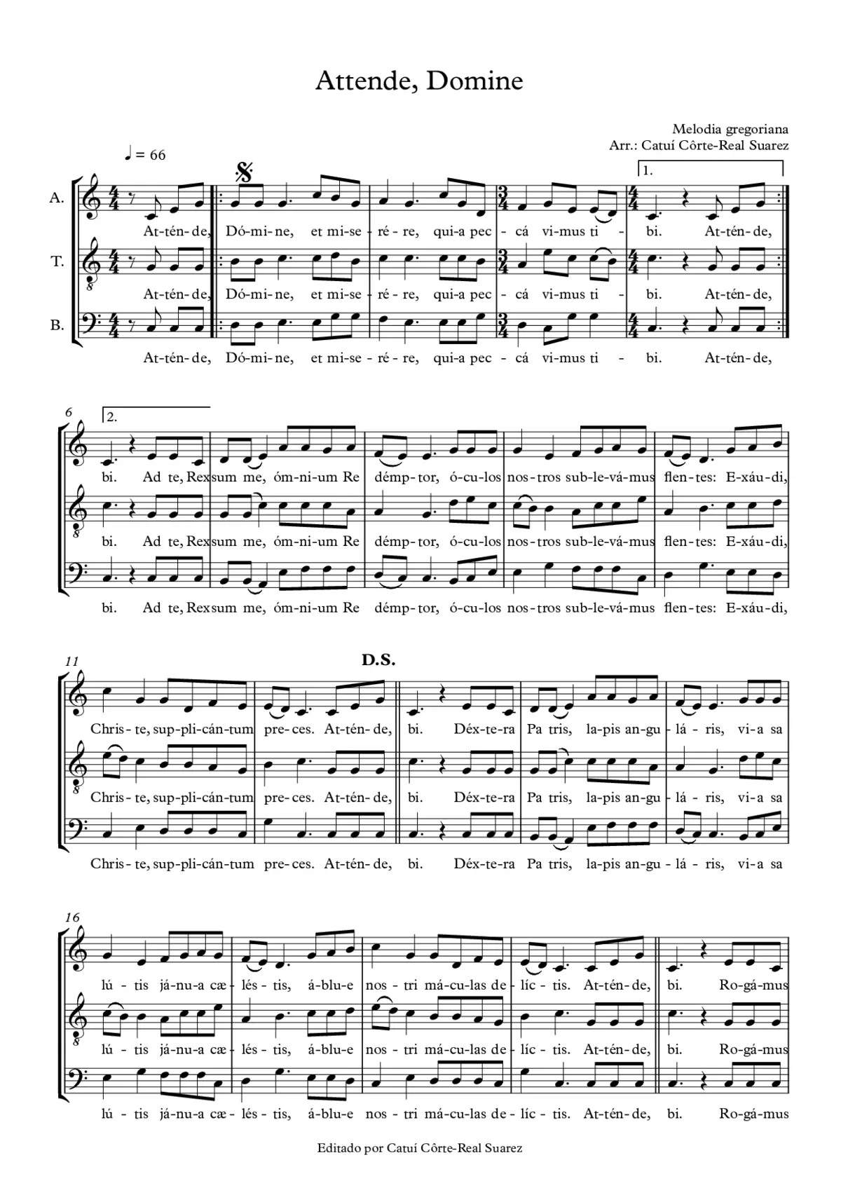 Attende Domine - Page 1