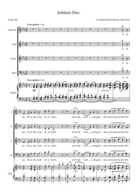 Jubilate Deo in E flat major