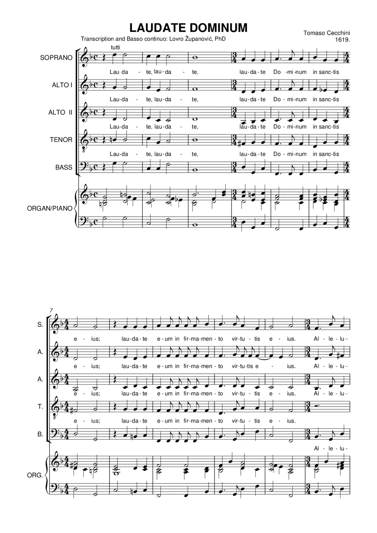 Laudate Dominum - Page 1