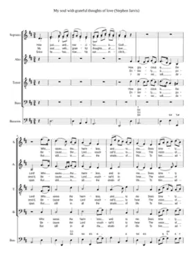 My soul with grateful thoughts of love