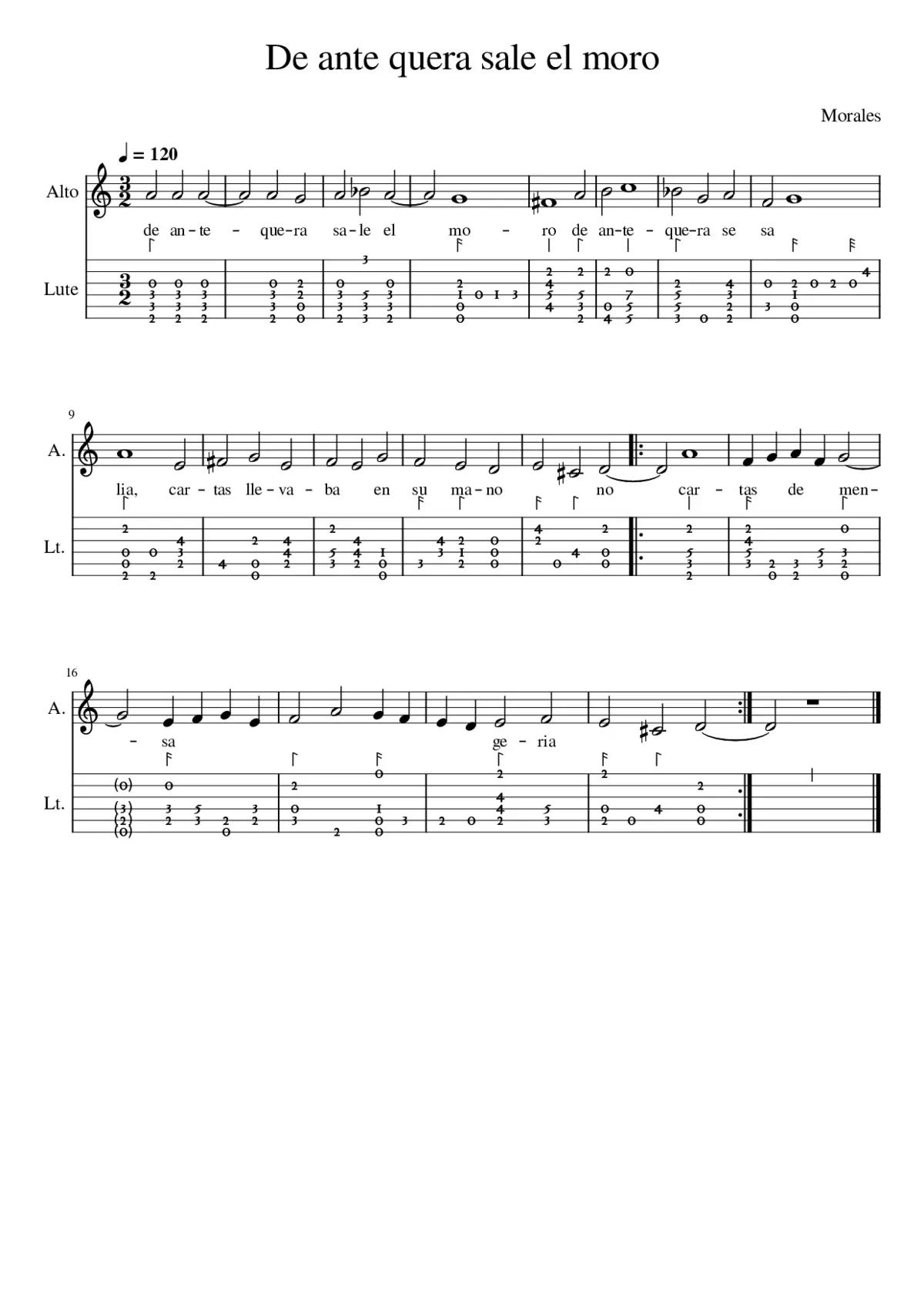 De Ante sele el moro - Page 1