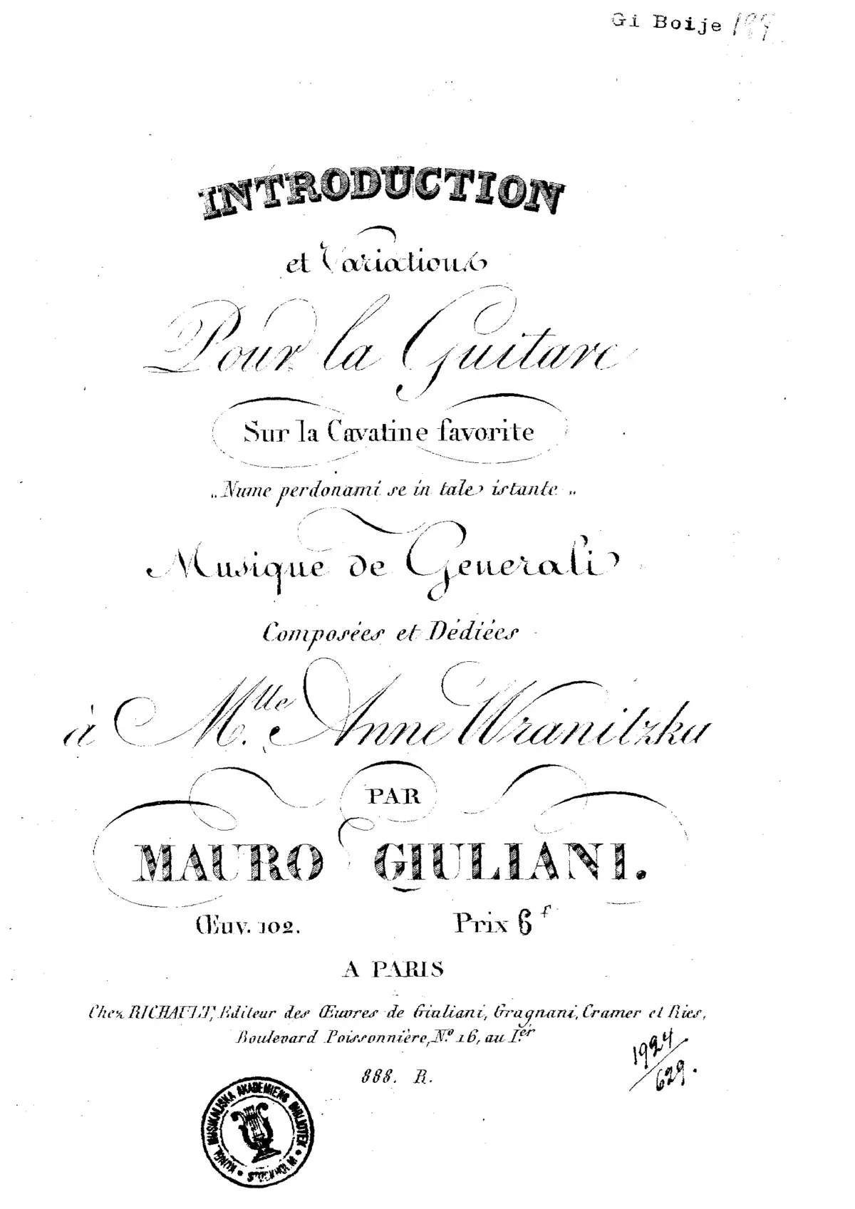 Introduction et Variations - Page 1