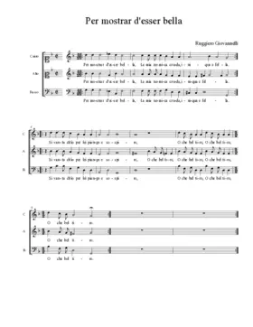 Per mostrar d'esser bella