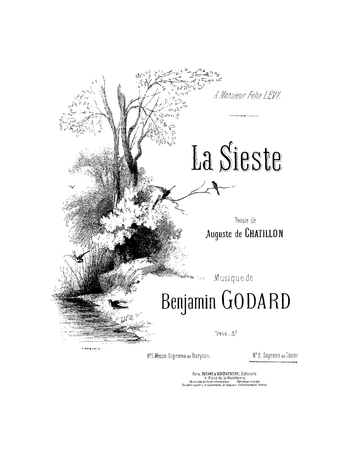 Douze morceaux pour chant et piano, troisième série - Page 1