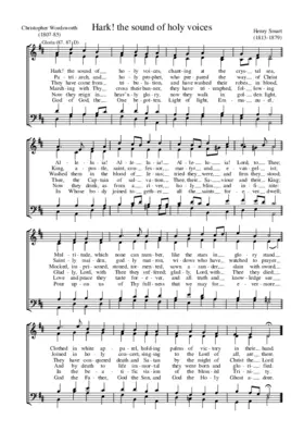 Hark! the sound of holy voices