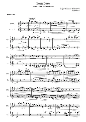 2 Duos for Flute and Clarinet
