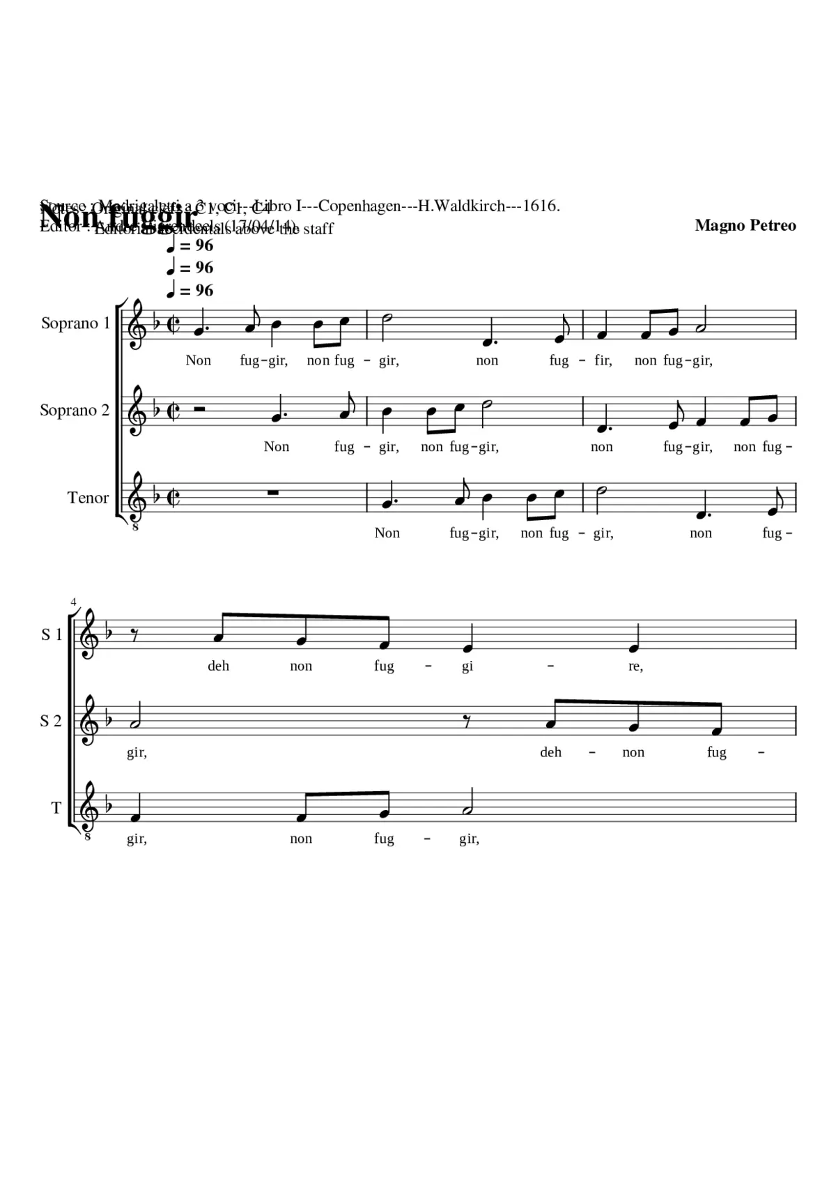 Non fuggir - Page 1