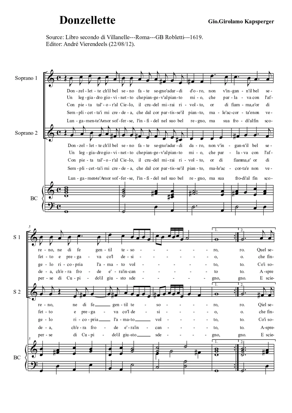 Donzellette - Page 1