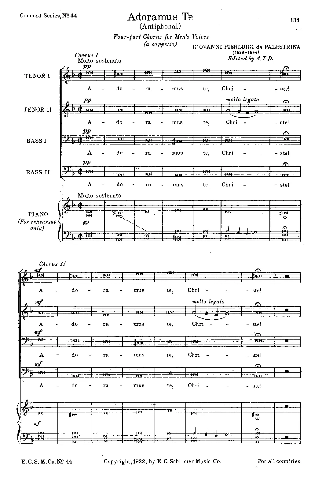 Adoramus te Christe - Page 1