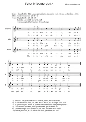 Ecco la morte viene
