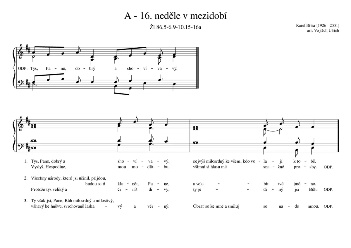 A - 16. neděle v mezidobí - Page 1