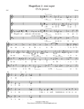 Magnificat O s’io potessi