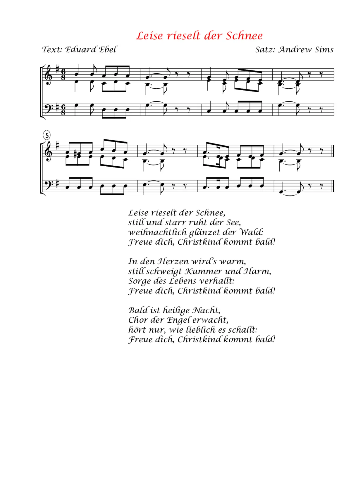 Leise rieselt der Schnee - Page 1