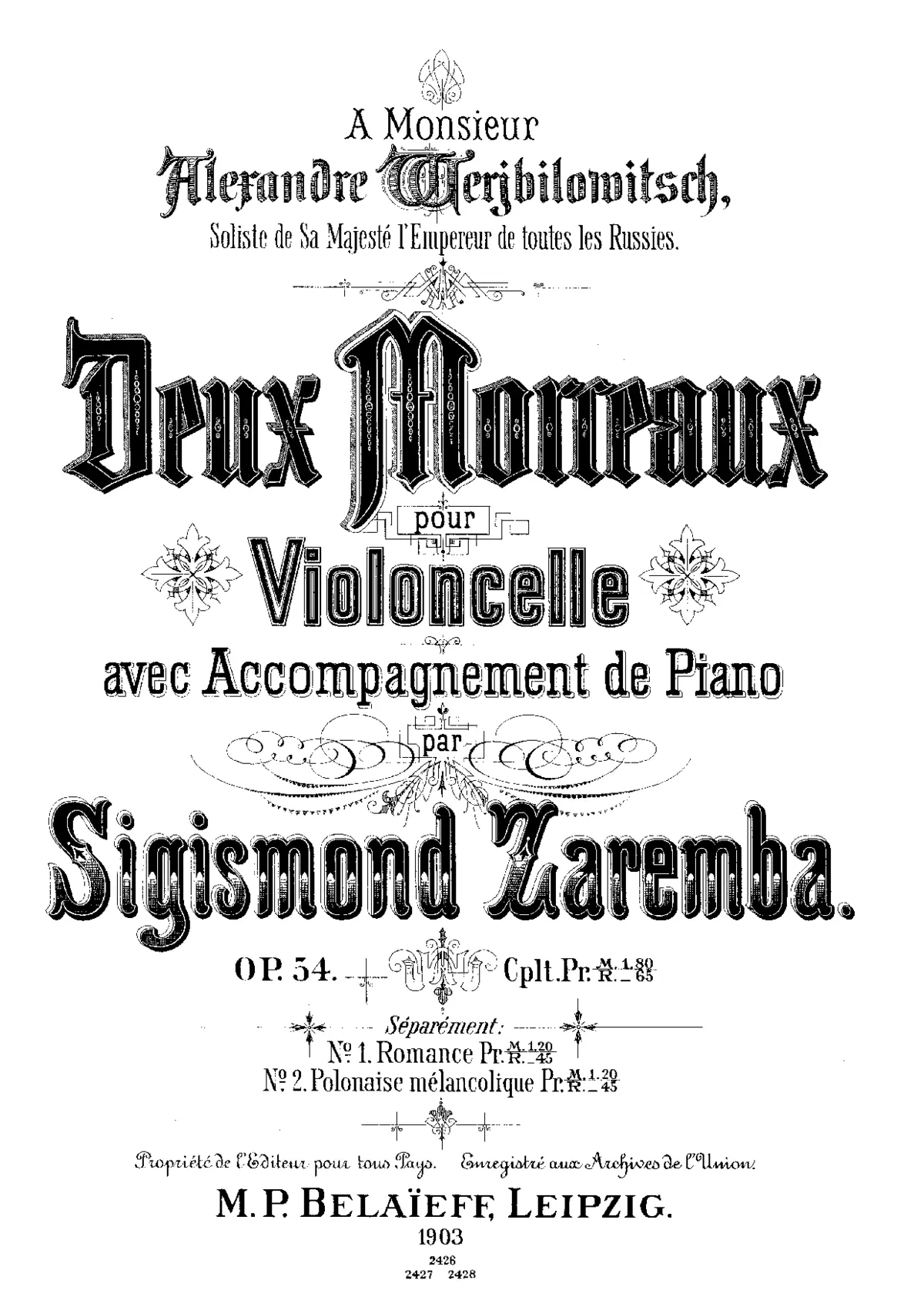 2 Morceaux - Page 1