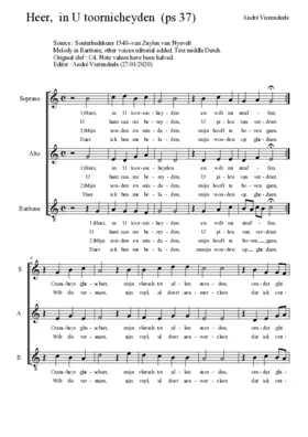 Heer, in U toornicheyden