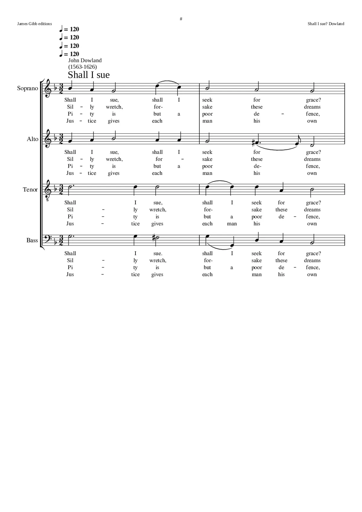 Shall I sue shall I seek for grace - Page 1