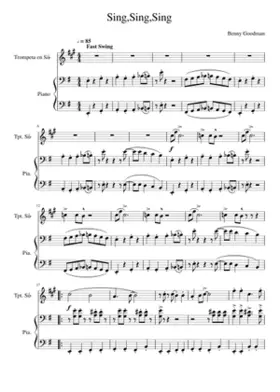 Sing Sing Sing - Piano trumpet