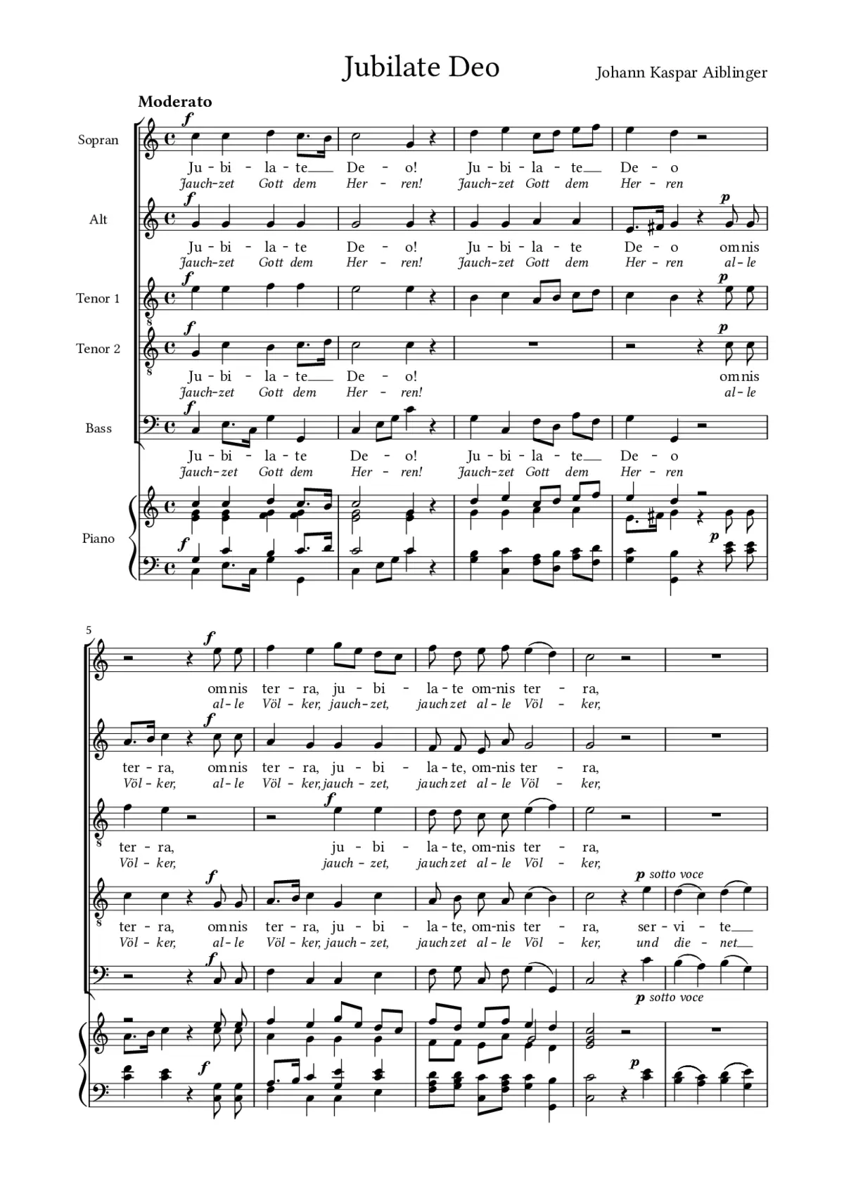 Jubilate Deo omnis terra - Page 1