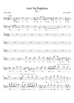 Awit Ng Paghilom Bass