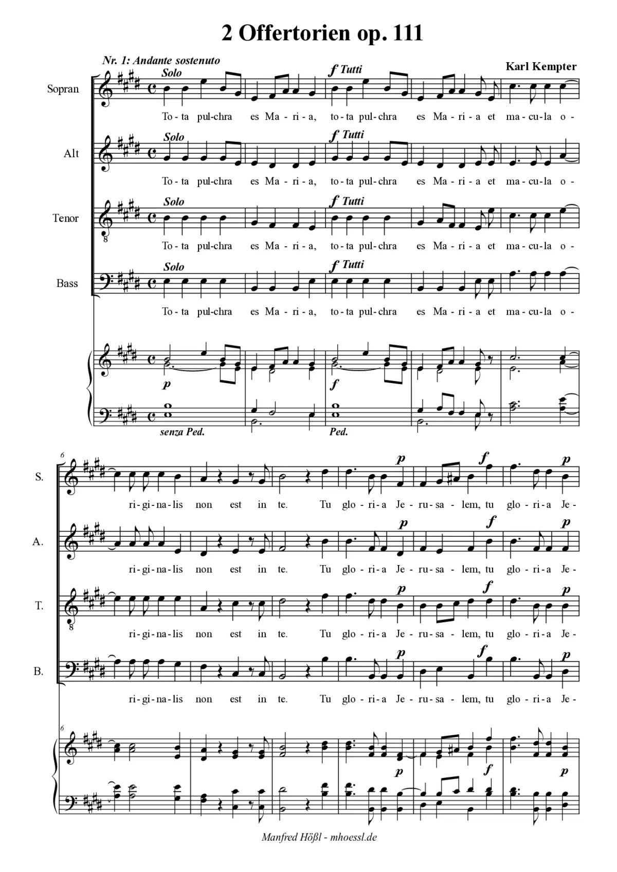 2 Marianische Offertorien - Page 1