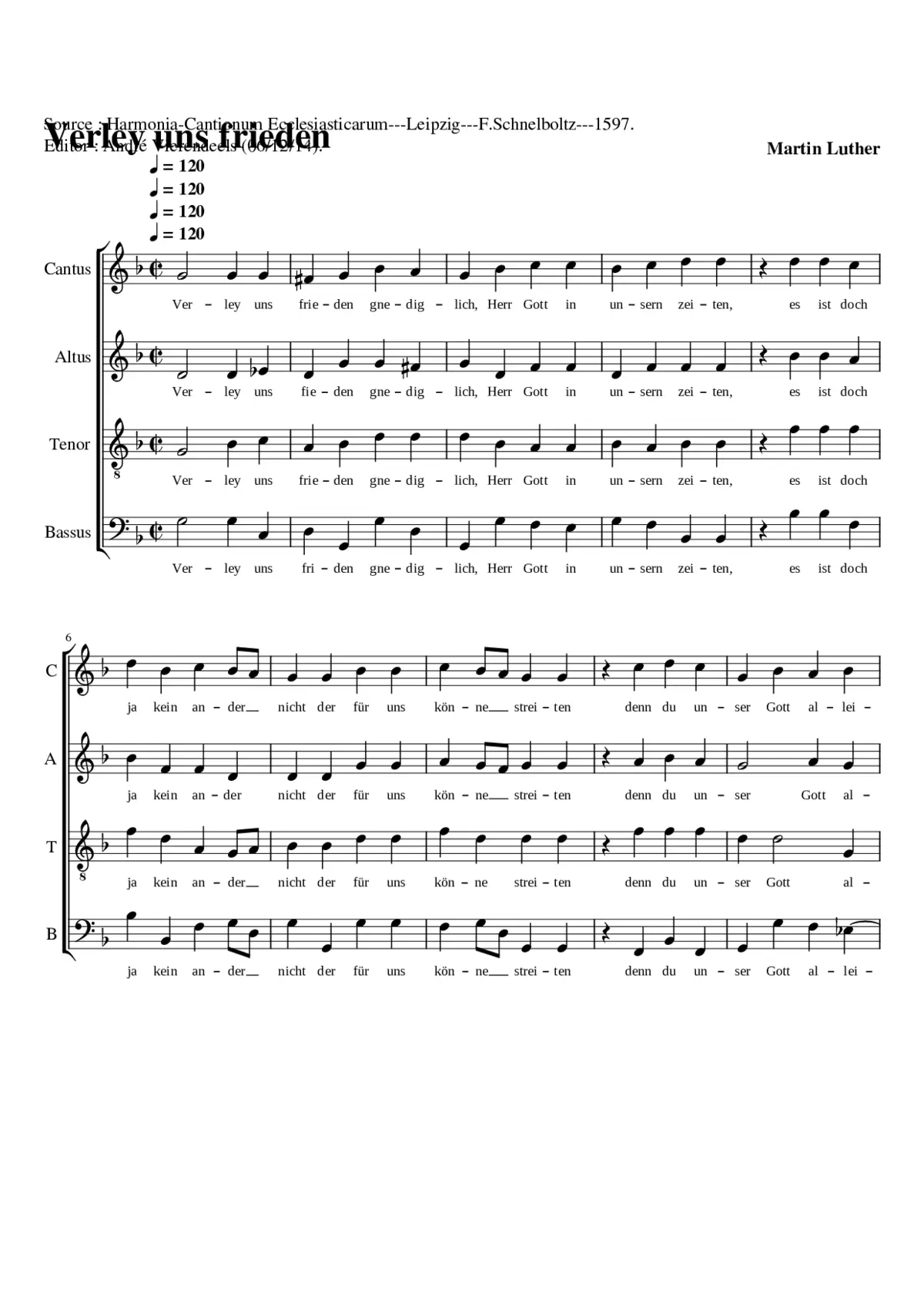 Verley uns frieden - Page 1