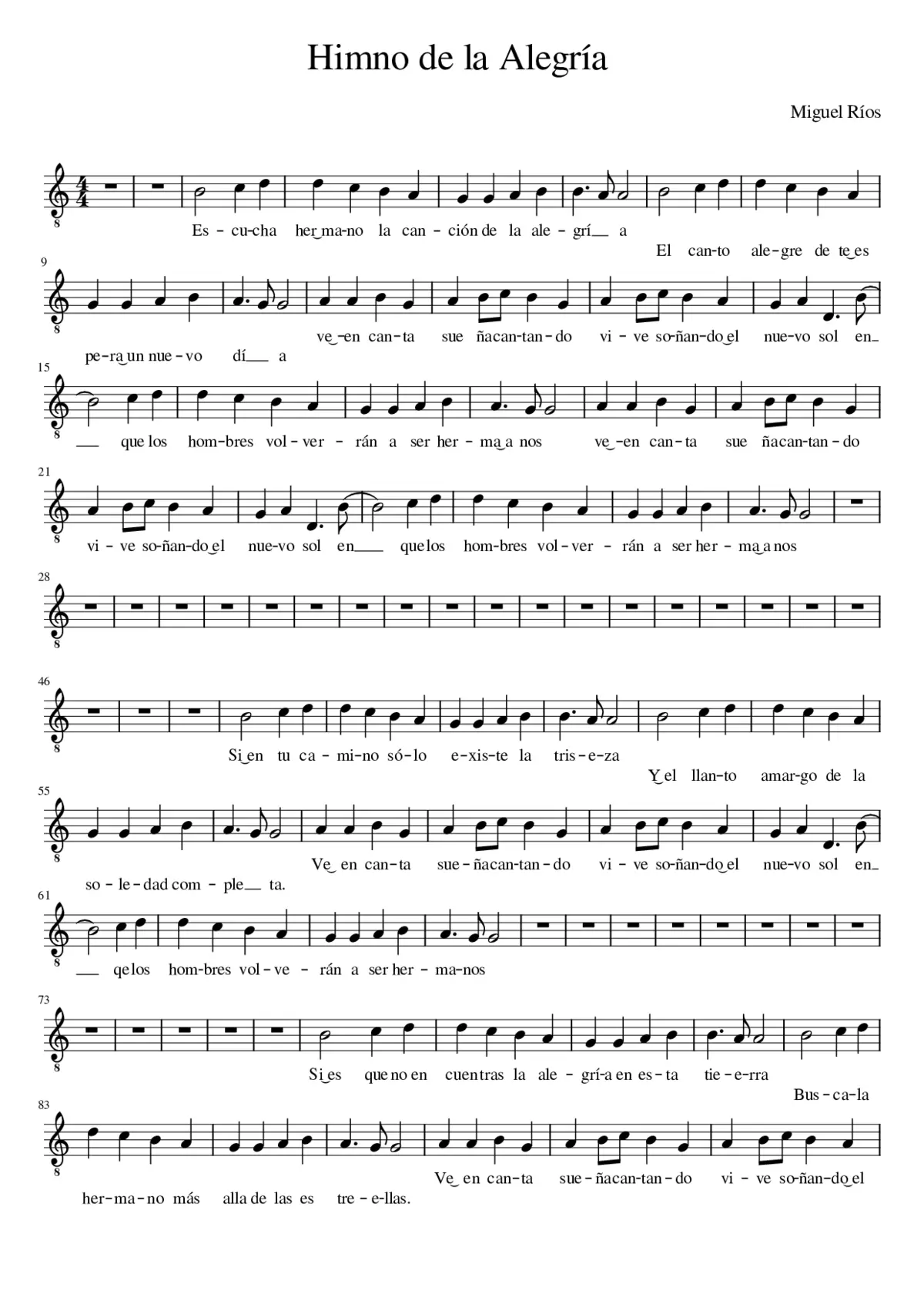 Himno de la Alegría - Page 1