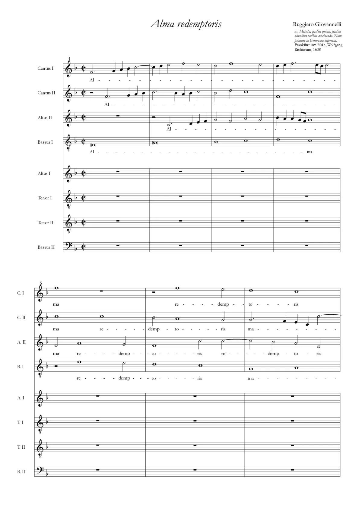 Alma Redemptoris Mater - Page 1