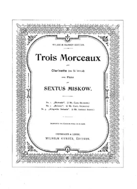 3 Pieces for Clarinet and Piano