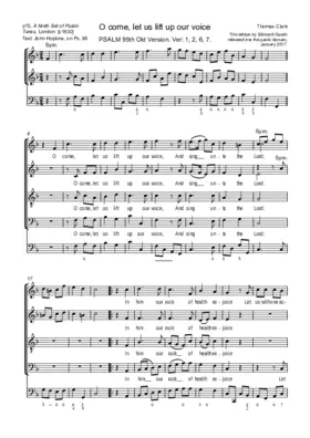 O come, let us lift up our voice