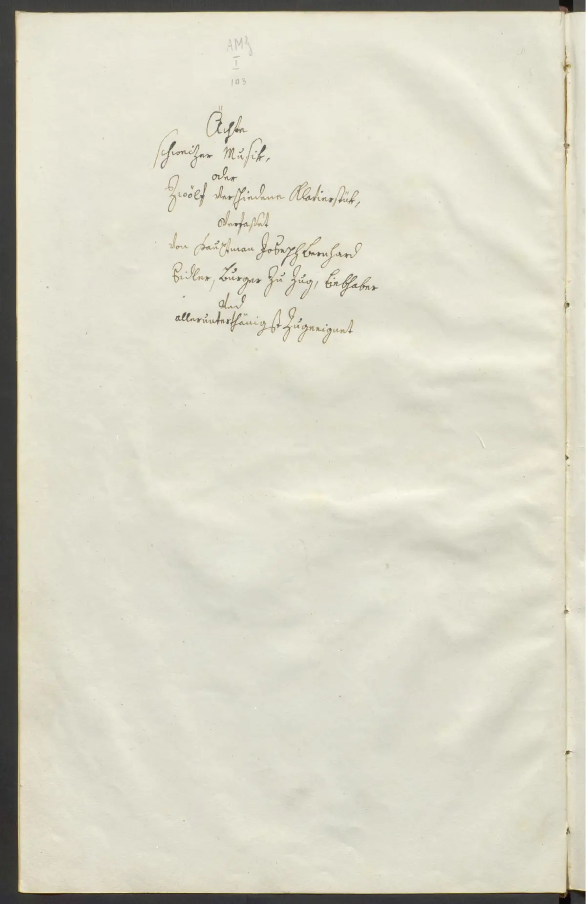 12 Klavierstücke 'Ächte schweizer Musik' - Page 1