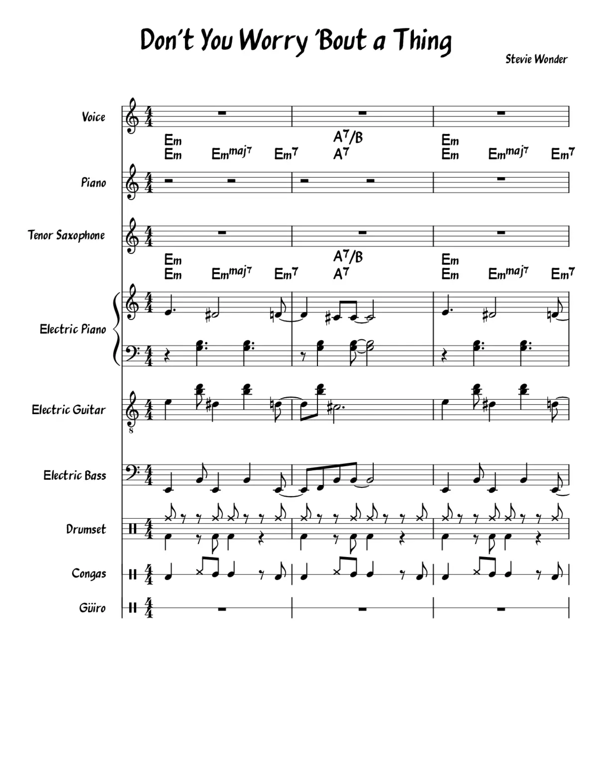 Don't you Worry Bout a Thing - Page 1