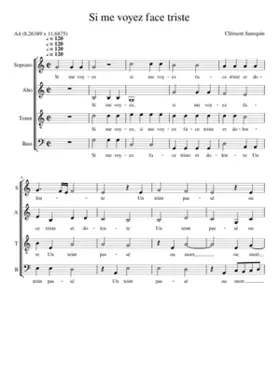 Si me voyez face triste