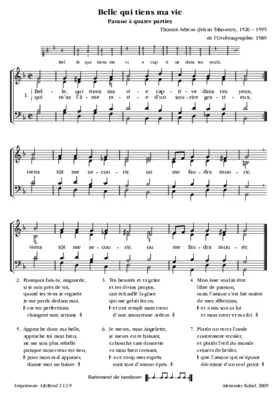 Belle qui tiens ma vie