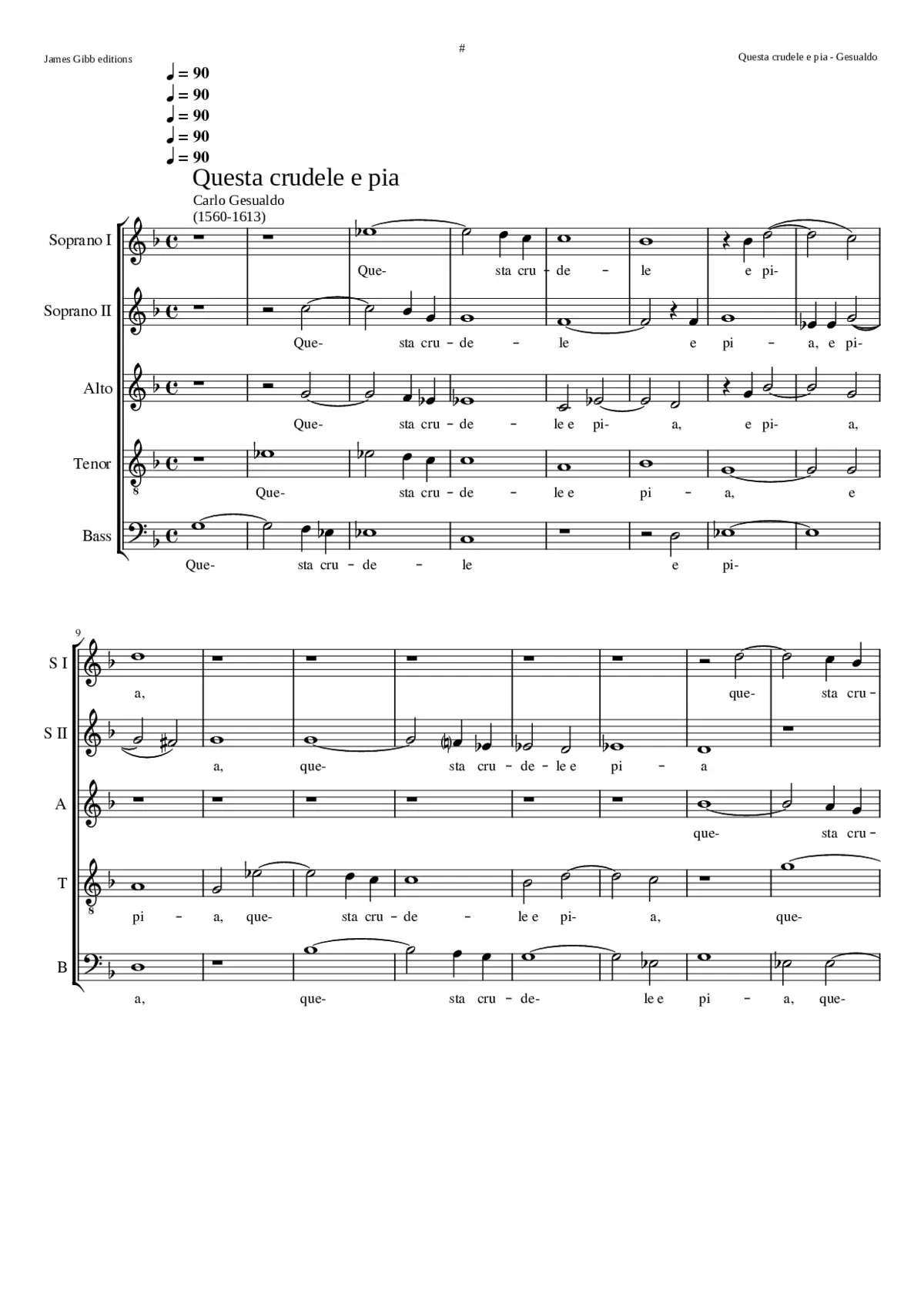 Questa crudele e pia - Page 1