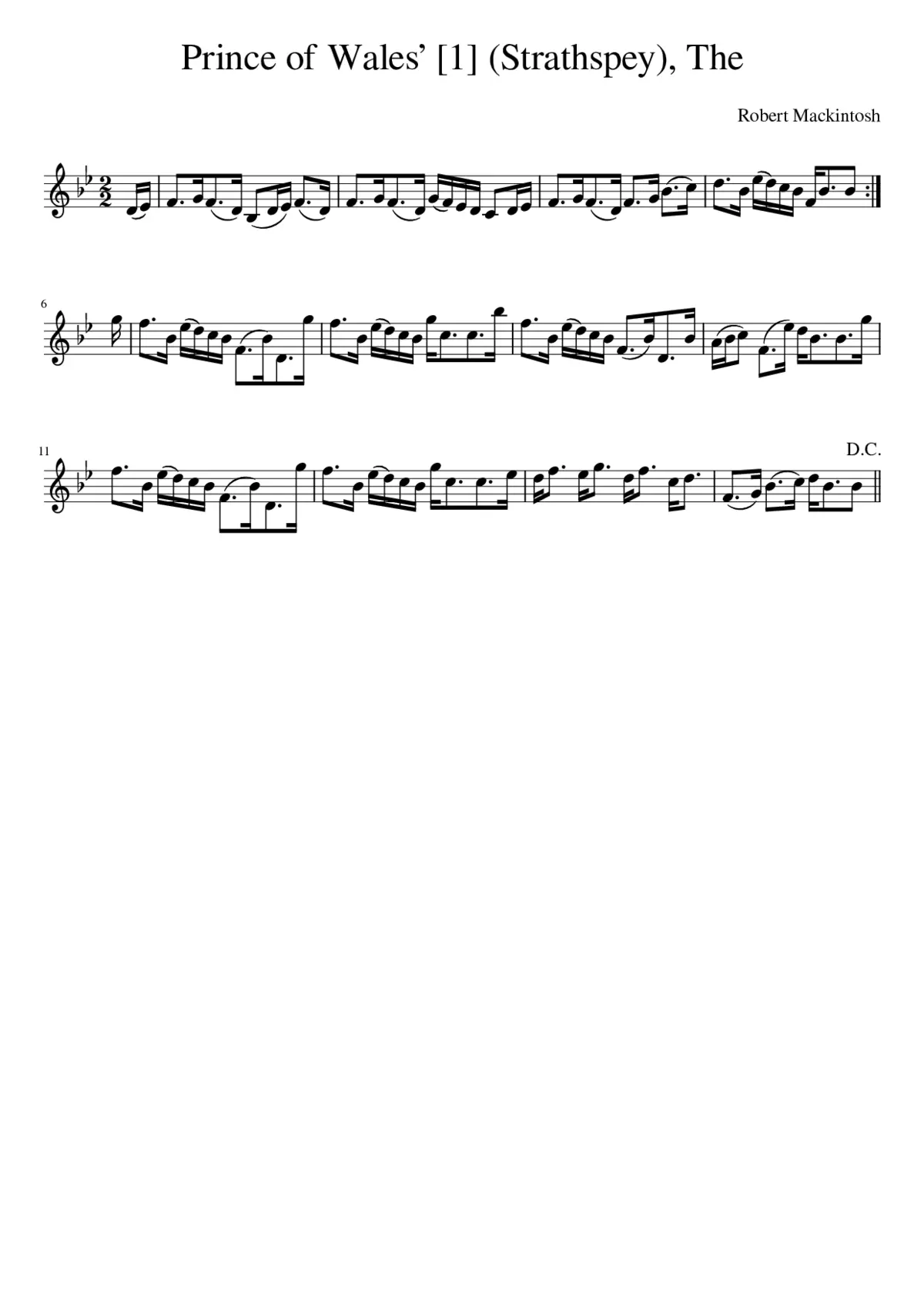 The Prince of Wales [1] (Strathspey) - Page 1