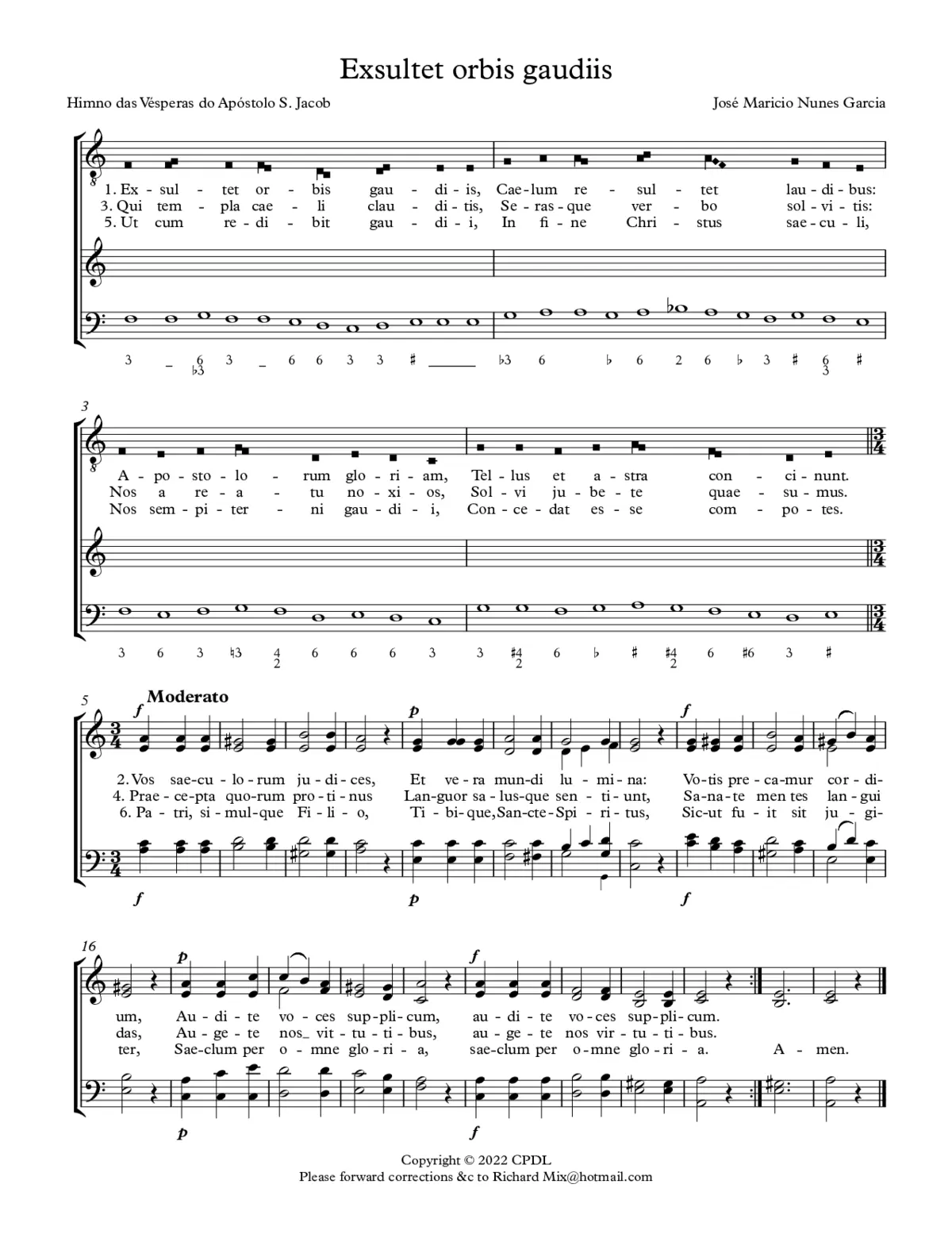 Exsultet orbis gaudiis - Page 1