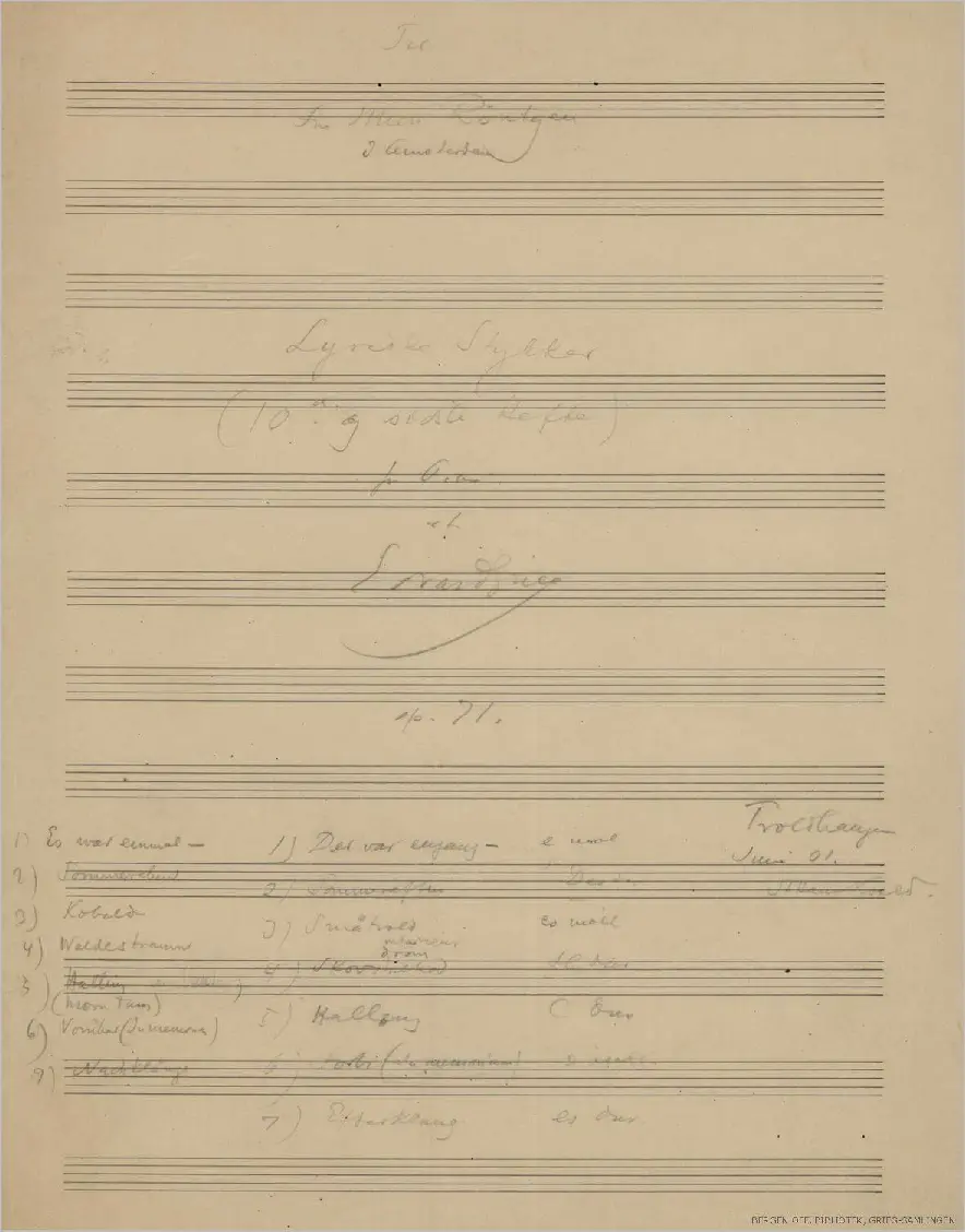 Lyric Pieces - Page 1