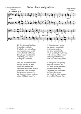 O day of rest and gladness