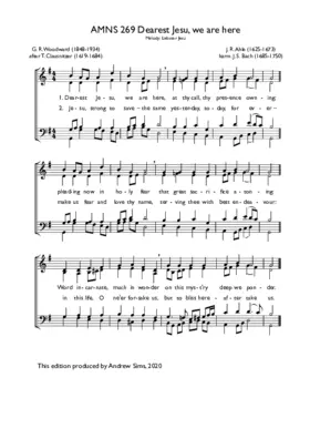 Dearest Jesu, we are here