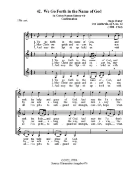 In Gottes Namen fahren wir