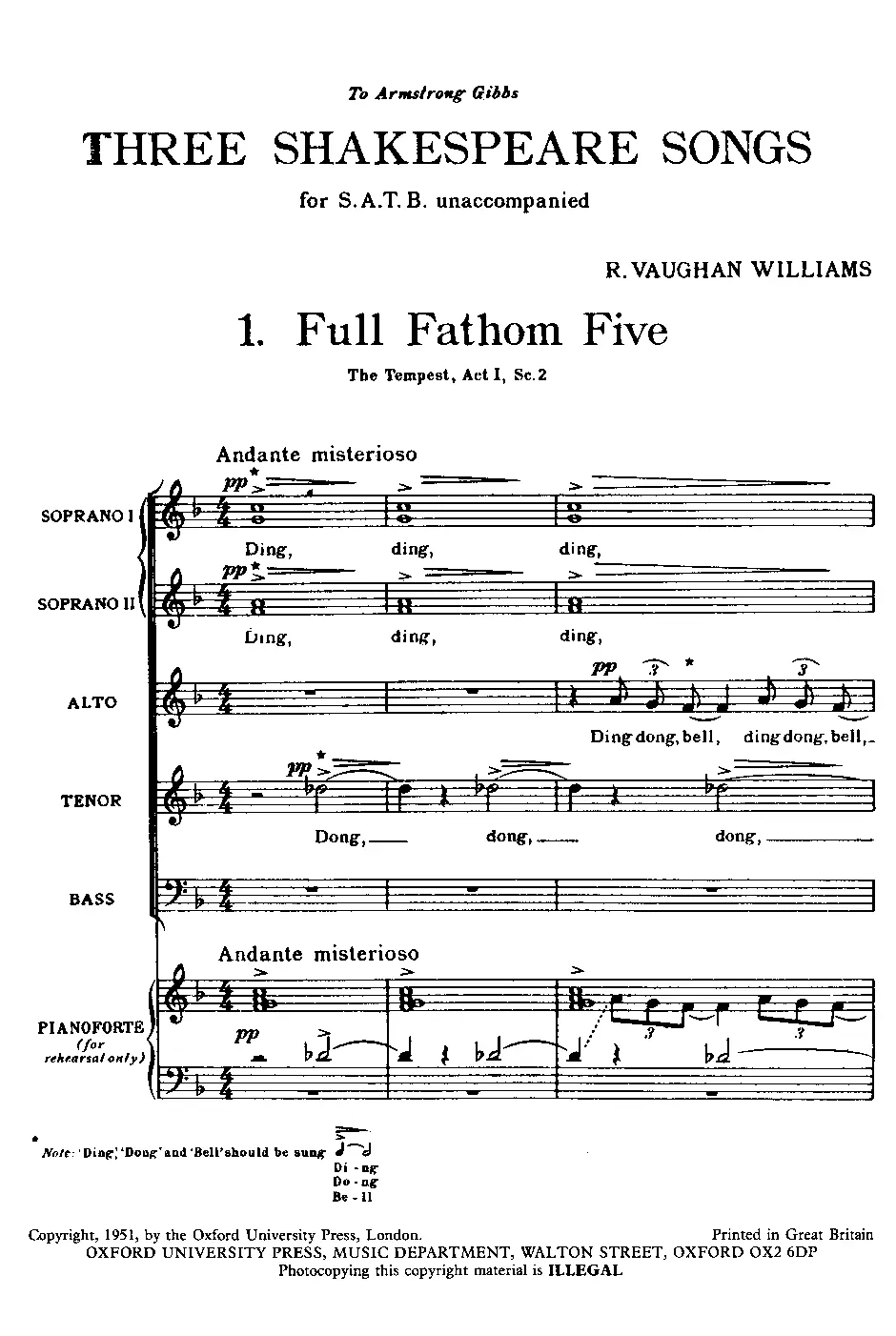 3 Shakespeare Songs - Page 1